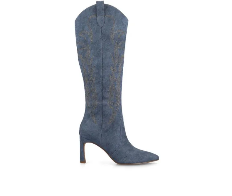 Cowboy & Western|Boots & Booties>Journee Collection Women's Laramie Knee High Boots