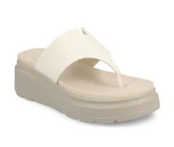 Sandals>Journee Collection Women's Carah Platform Flip-Flops