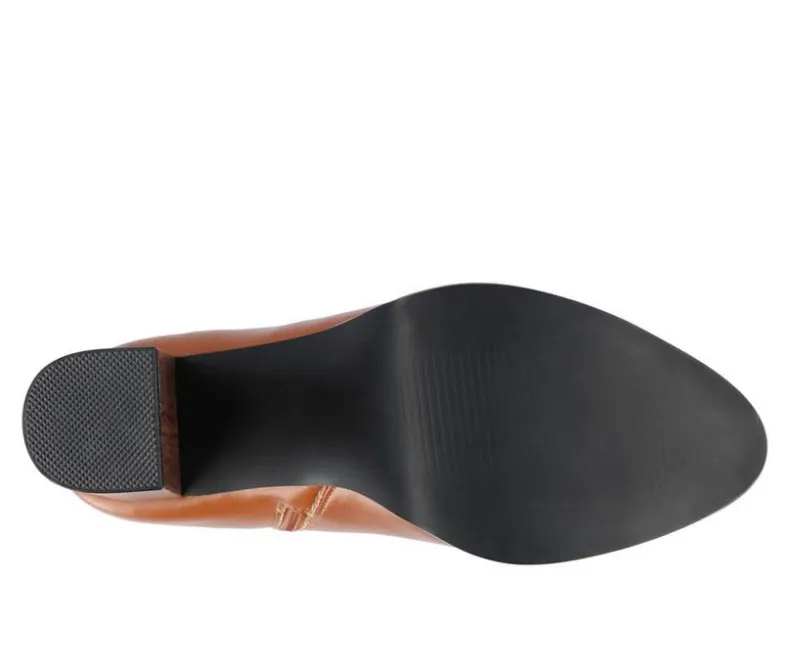 Dress>Journee Collection Women's Romer Block Heeled Platform Booties