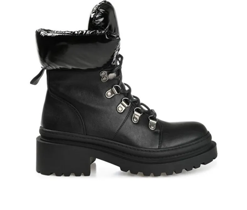 Lace Up|Dress>Journee Collection Women's Irrah Heeled Combat Booties