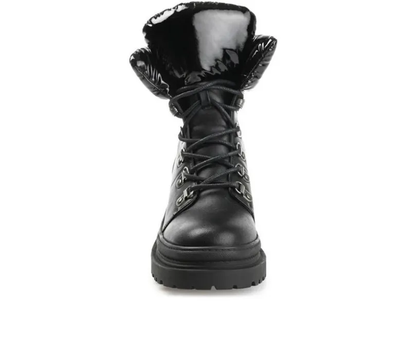 Lace Up|Dress>Journee Collection Women's Irrah Heeled Combat Booties