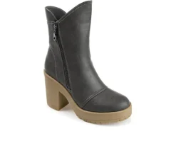 Dress>Journee Collection Women's Jaquie Block Heel Platform Booties