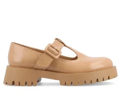 Loafers & Oxfords>Journee Collection Women's Suvi Chunky T-Strap Mary Janes