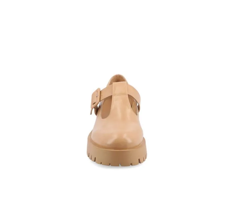 Loafers & Oxfords>Journee Collection Women's Suvi Chunky T-Strap Mary Janes