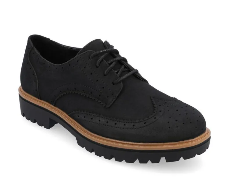 Loafers & Oxfords>Journee Collection Women's Claudiya Chunky Oxfords