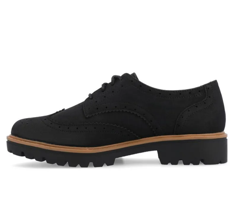 Loafers & Oxfords>Journee Collection Women's Claudiya Chunky Oxfords