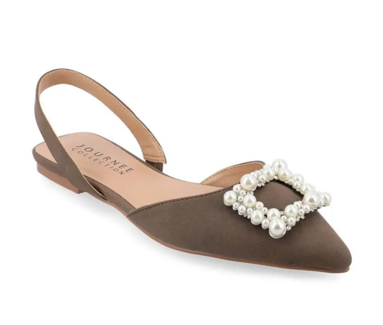 Clogs & Mules>Journee Collection Women's Hannae Slingback Mules
