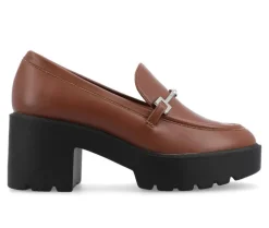 Loafers & Oxfords>Journee Collection Women's Keeziah Chunky Heeled Loafers