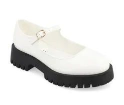 Loafers & Oxfords>Journee Collection Women's Kamie Chunky Mary Janes