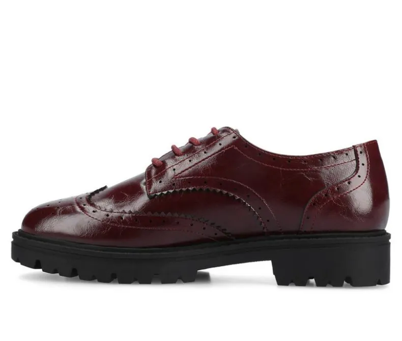 Loafers & Oxfords>Journee Collection Women's Claudiya Chunky Oxfords