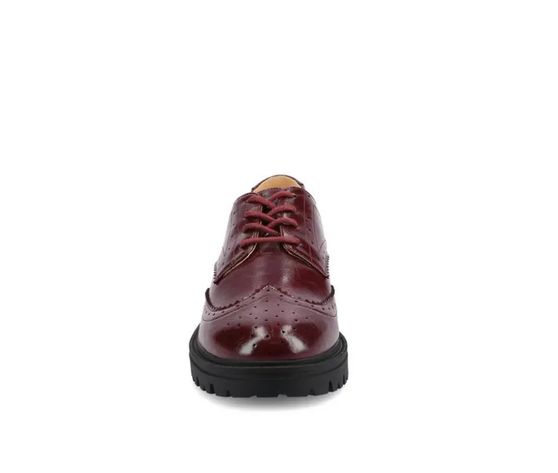 Loafers & Oxfords>Journee Collection Women's Claudiya Chunky Oxfords