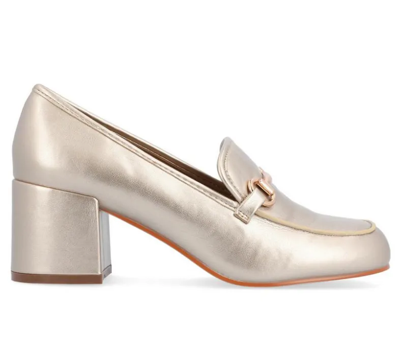 Loafers & Oxfords>Journee Collection Women's Nysaa Block Heel Loafers