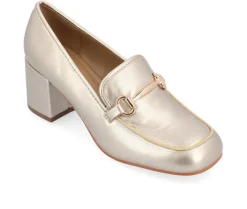 Loafers & Oxfords>Journee Collection Women's Nysaa Block Heel Loafers
