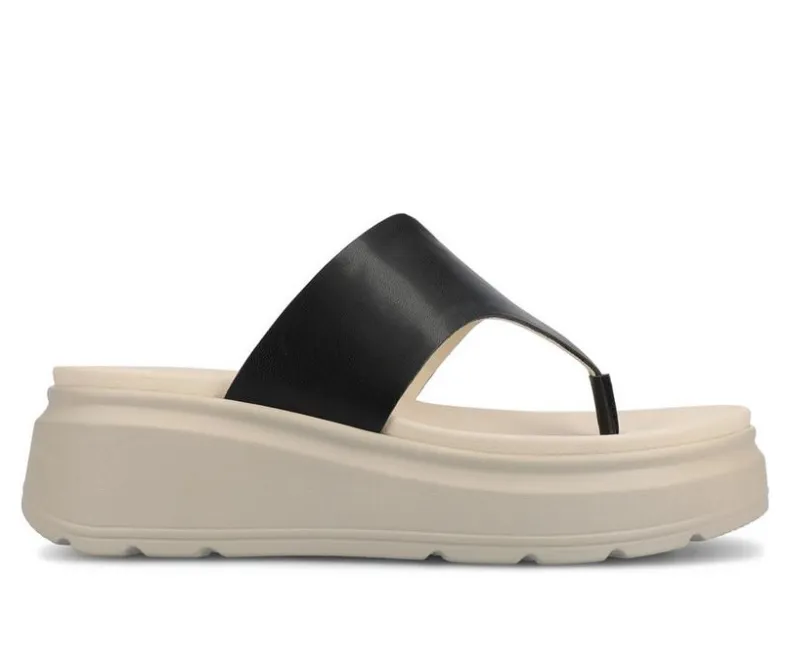 Sandals>Journee Collection Women's Carah Platform Flip-Flops