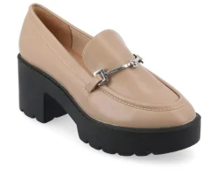 Loafers & Oxfords>Journee Collection Women's Keeziah Chunky Heeled Loafers