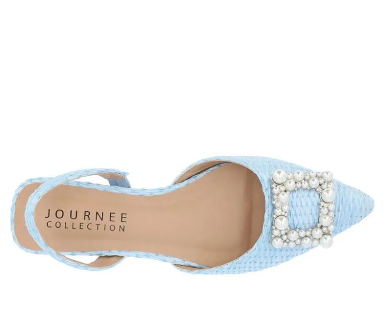 Clogs & Mules>Journee Collection Women's Hannae Slingback Mules