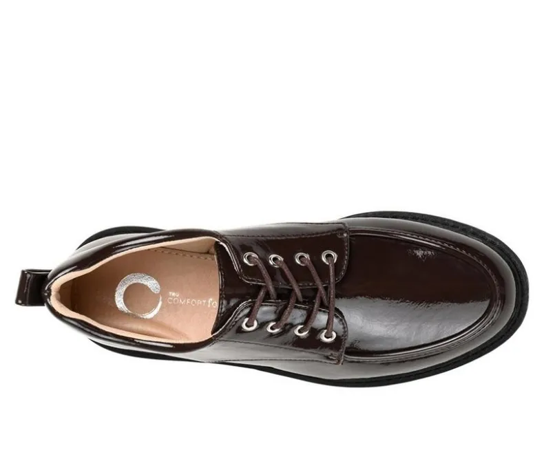 Loafers & Oxfords>Journee Collection Women's Zina Lugged Oxfords