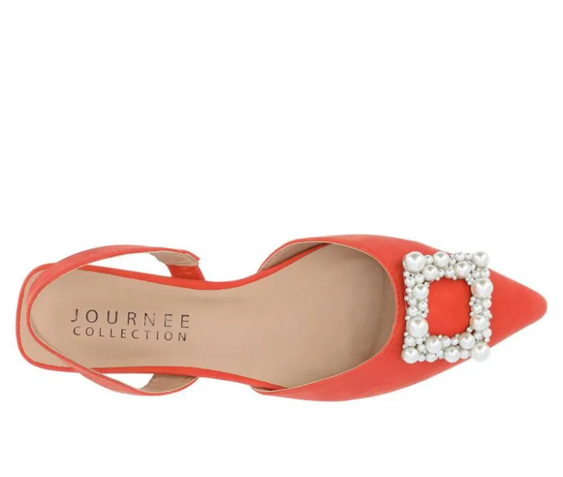 Clogs & Mules>Journee Collection Women's Hannae Slingback Mules