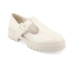 Loafers & Oxfords>Journee Collection Women's Suvi Chunky T-Strap Mary Janes