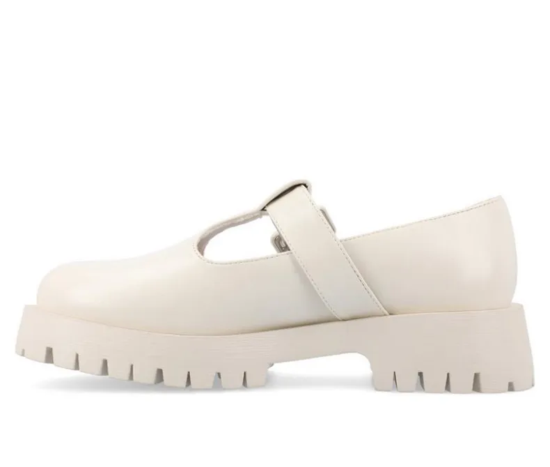 Loafers & Oxfords>Journee Collection Women's Suvi Chunky T-Strap Mary Janes