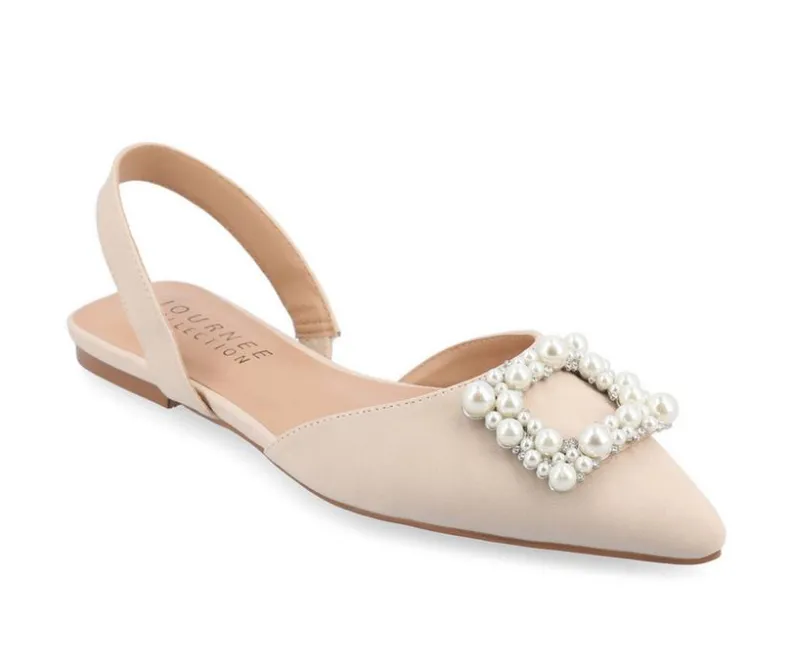Clogs & Mules>Journee Collection Women's Hannae Slingback Mules