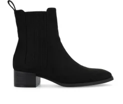 Dress>Journee Collection Women's Wrenley Block Heel Booties