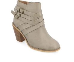 Dress>Journee Collection Women's Strap Wide Width Booties