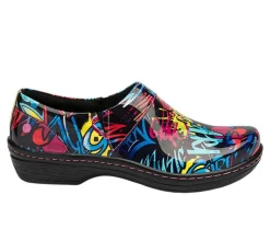 Clogs & Mules>KLOGS Footwear Women's Mission Print Slip Resistant Shoes