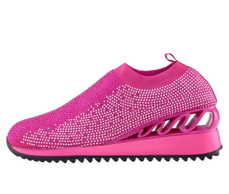 Platform|Athletics & Sneakers>Lady Couture Women's Bella Slip On Wedge Sneakers