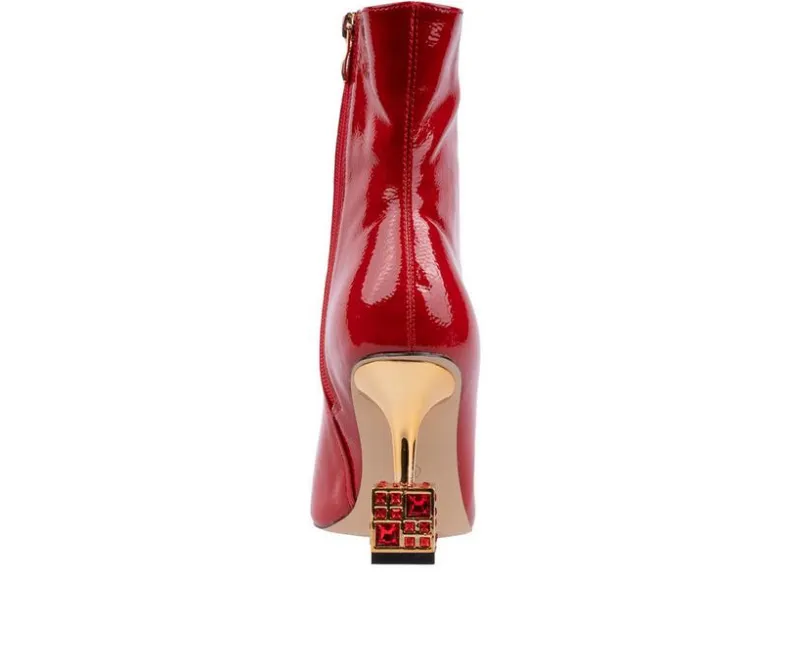 Dress>Lady Couture Women's Crown Heeled Booties