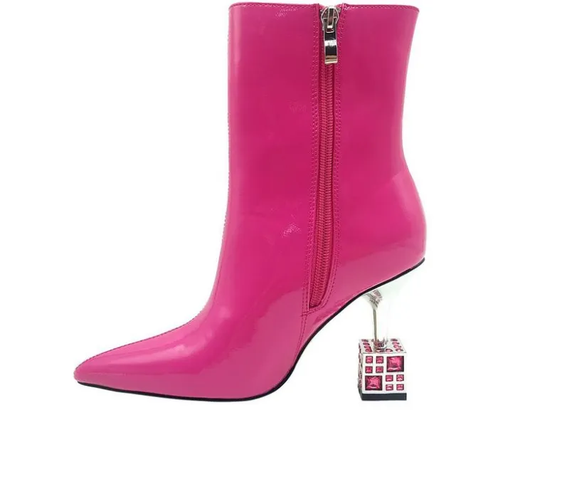 Dress>Lady Couture Women's Crown Heeled Booties