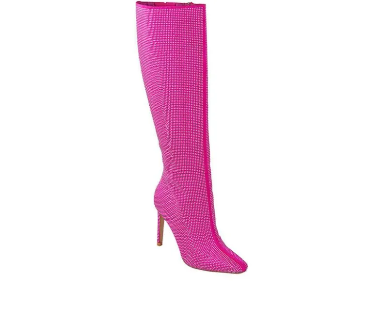 Tall|Dress>Lady Couture Women's Diamond Knee High Stiletto Boots