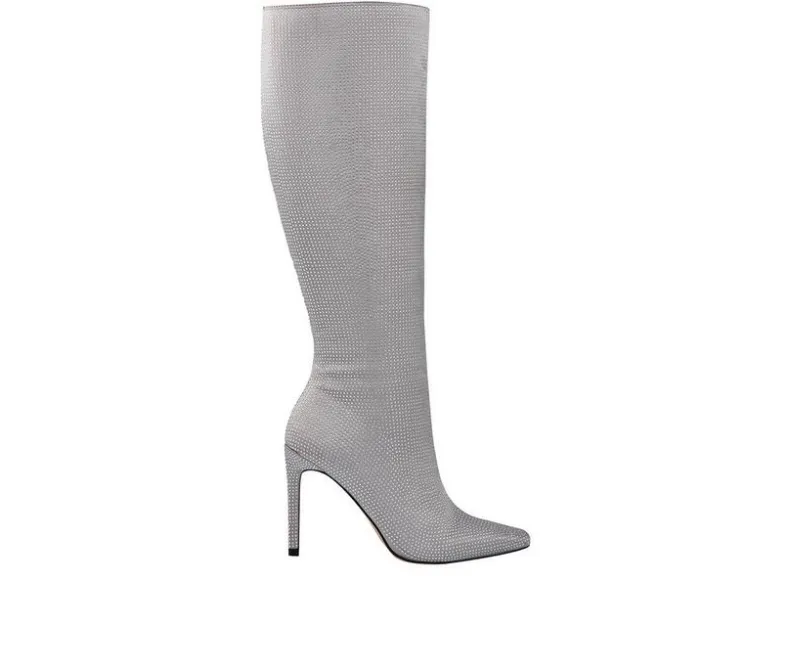 Tall|Dress>Lady Couture Women's Diamond Knee High Stiletto Boots