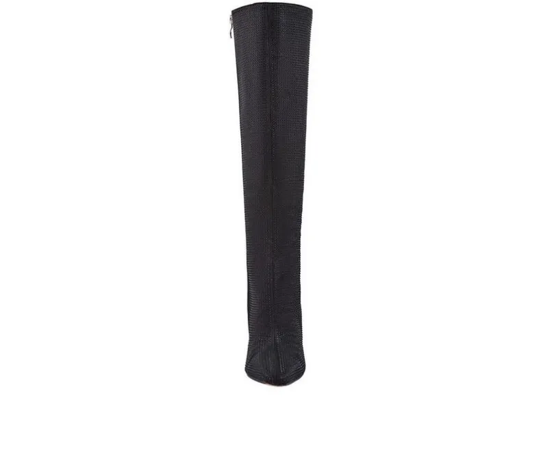 Tall|Dress>Lady Couture Women's Diamond Knee High Stiletto Boots