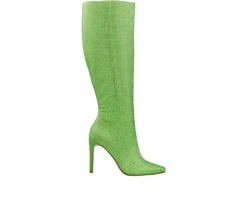 Tall|Dress>Lady Couture Women's Diamond Knee High Stiletto Boots