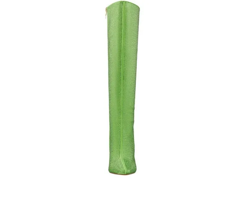 Tall|Dress>Lady Couture Women's Diamond Knee High Stiletto Boots