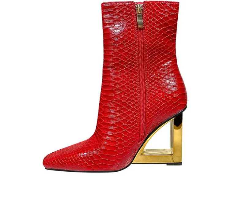 Dress>Lady Couture Women's Fire Heeled Booties