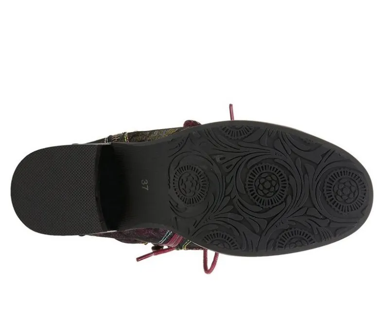 Lace Up|Dress>L'Artiste Women's Chrissy Combat Booties