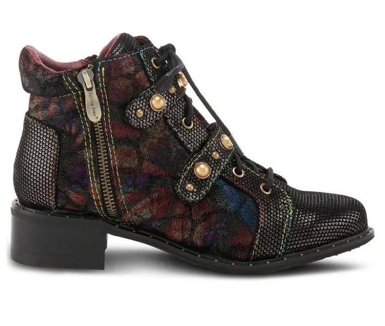 Lace Up|Dress>L'Artiste Women's Chrissy Combat Booties