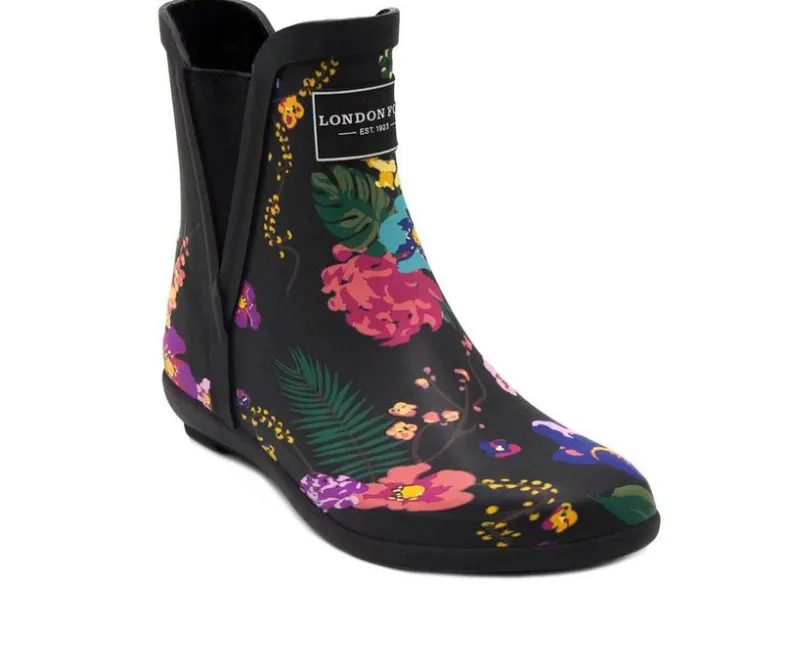 Chelsea|Boots & Booties>London Fog Women's Piccadilly Chelsea Rain Boots