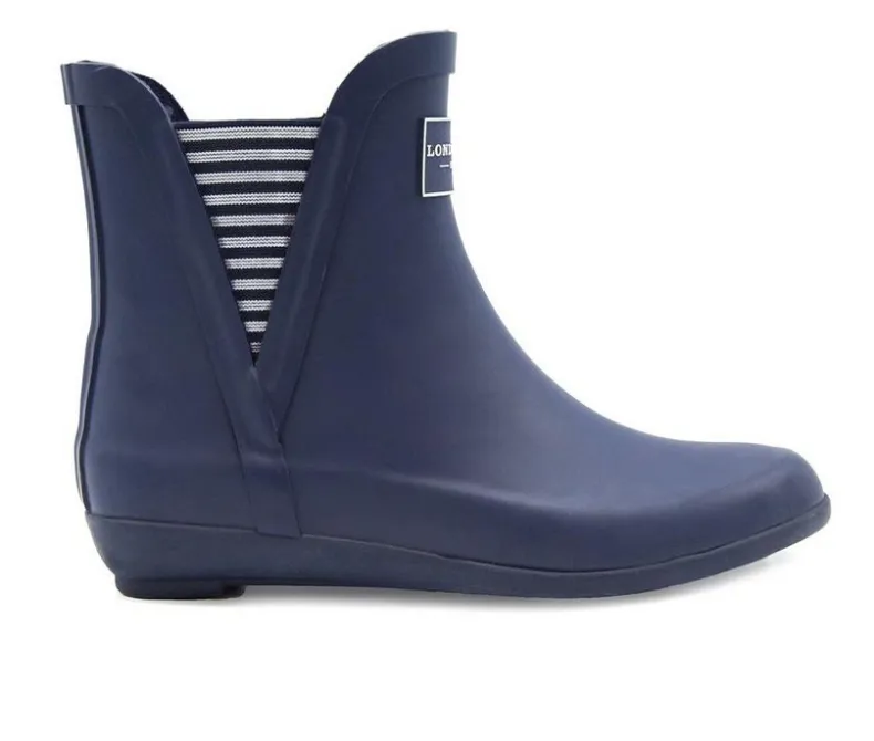 Chelsea|Boots & Booties>London Fog Women's Piccadilly Chelsea Rain Boots