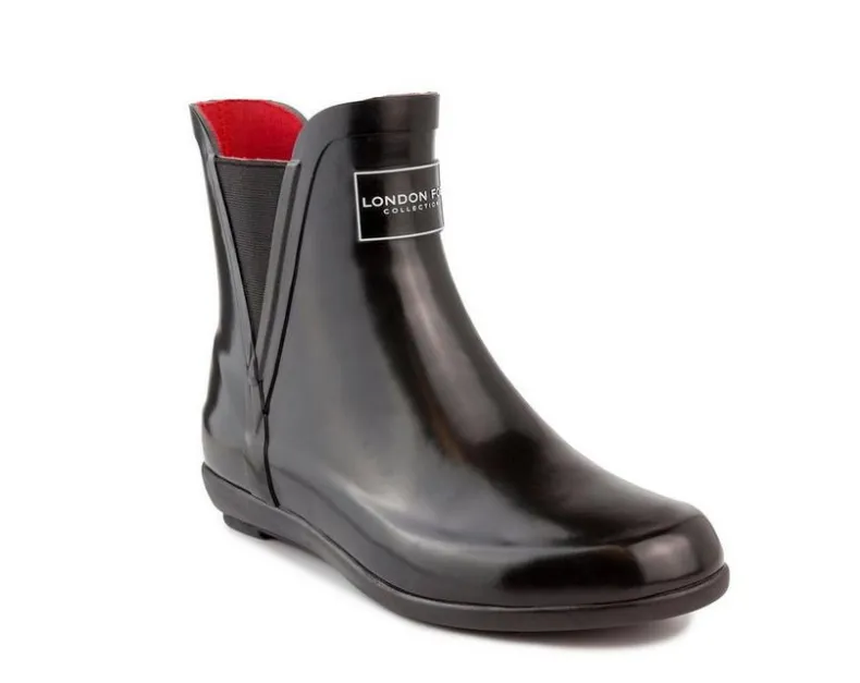 Chelsea|Boots & Booties>London Fog Women's Piccadilly Chelsea Rain Boots