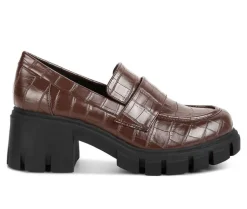 Loafers & Oxfords>London Rag Women's Benz Heeled Loafers