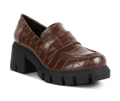Loafers & Oxfords>London Rag Women's Benz Heeled Loafers