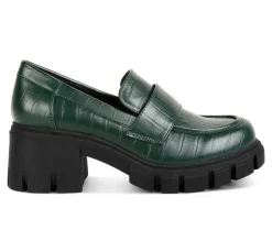 Loafers & Oxfords>London Rag Women's Benz Heeled Loafers