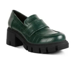 Loafers & Oxfords>London Rag Women's Benz Heeled Loafers
