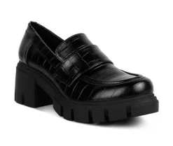 Loafers & Oxfords>London Rag Women's Benz Heeled Loafers
