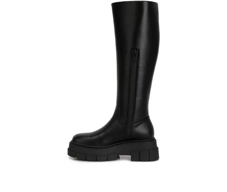 Tall>London Rag Women's Blume Lug Knee High Boots