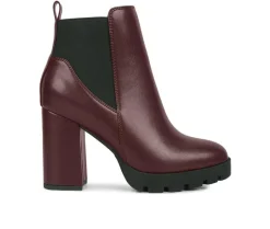 Dress|Chelsea>London Rag Women's Bolt Block Heel Chelsea Booties