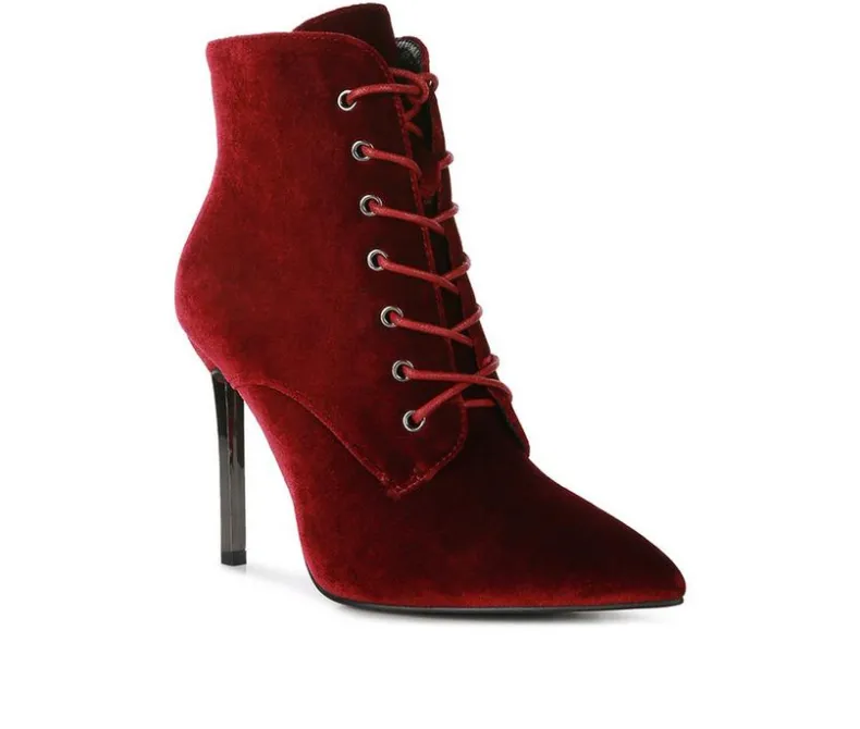 Lace Up|Dress>London Rag Women's Bornsta Lace Up Stiletto Boots